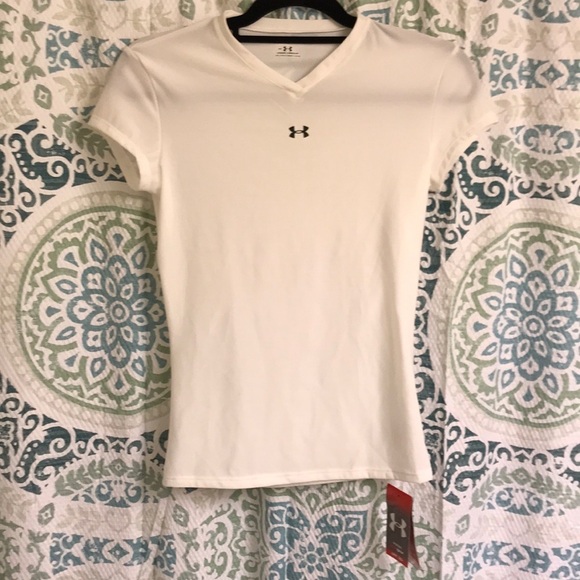 Under Armour White Short Sleeve Tee - Picture 1 of 3